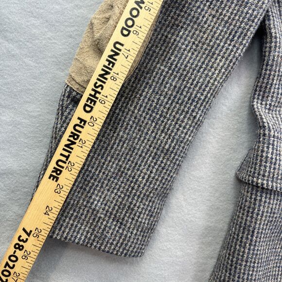 Pendleton Woolen Mill Tweed Blazer Elbow Patches Brown Wool Sport Coat 42 Long - Picture 11 of 15